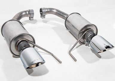 Roush Exhaust System Kit, Exhaust System Kit Axle Back System, T-304 Stainless Steel, With Mufflers, Dual Exhaust, Rear Exit – 421837