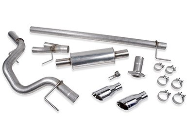 Roush Exhaust System Kit, Exhaust System Kit Cat Back System, Stainless Steel, With Muffler, 3 Inch Pipe Diameter – 421985