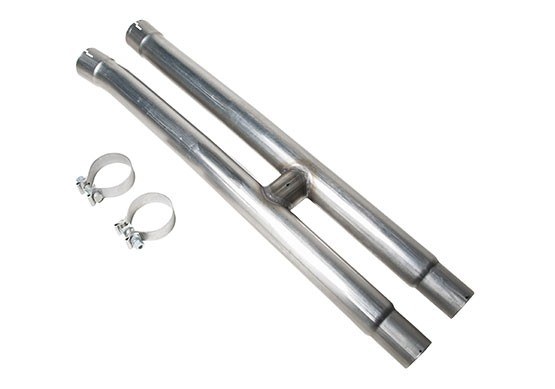 Roush Exhaust Pipe Resonator Delete, 2-1/2 Inch Diameter, Stainless Steel, With Single Resonator Delete Pipe/ Two 2-1/2 Inch Diameter Clamps – 422119