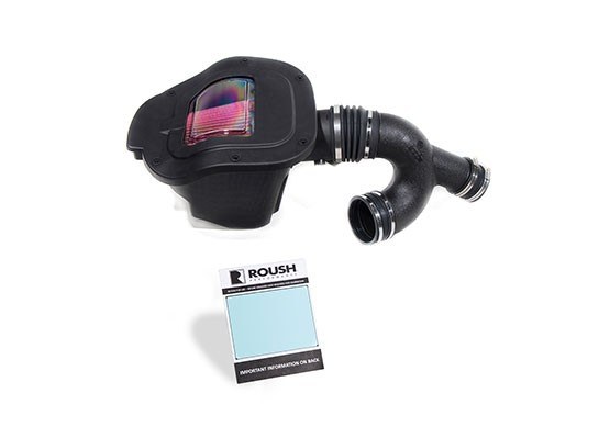Roush Cold Air Intake, Level 1 Performance Pack, Black Tube, Red Synthetic Fiber Filter – 422171