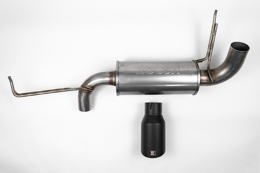 Roush Exhaust System Kit, Exhaust System Kit Axle Back System, 304 Stainless Steel, With Muffler, 3 Inch Pipe Diameter – 422234