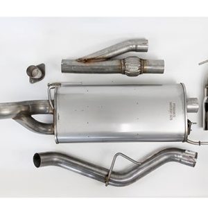 Roush Exhaust System Kit, Active Exhaust Cat Back System, Stainless Steel, With Muffler, Single Exhaust with Dual Exit, Side Exit – 422264