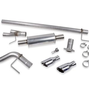 Roush Exhaust System Kit, Exhaust System Kit Cat Back System, Stainless Steel, With Muffler, Single Exhaust with Dual Exit – 422266