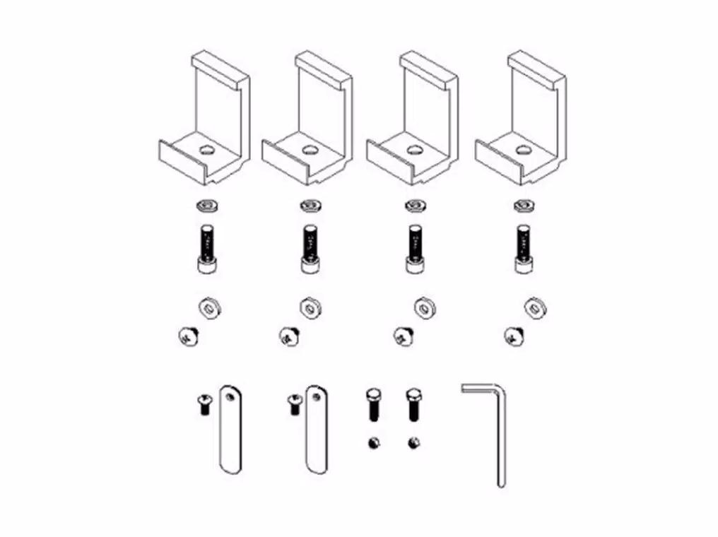 Roll N Lock Tonneau Cover Mounting Hardware, Replacement Hardware for Roll-N-Lock M-Series Tonneau Cover – 119-449