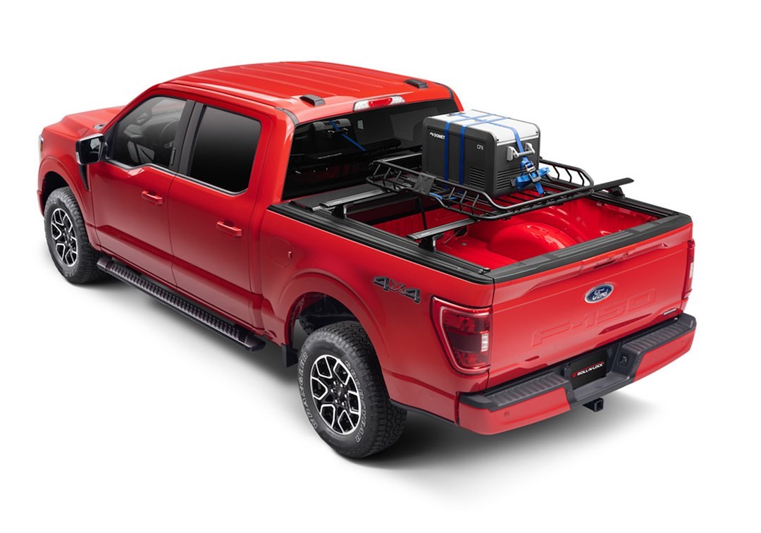 Roll N Lock Tonneau Cover, M-Series Xt™, Manual Retractable, Low Profile, Black, Vinyl Over Aluminum, Key Lock – 124M-XT