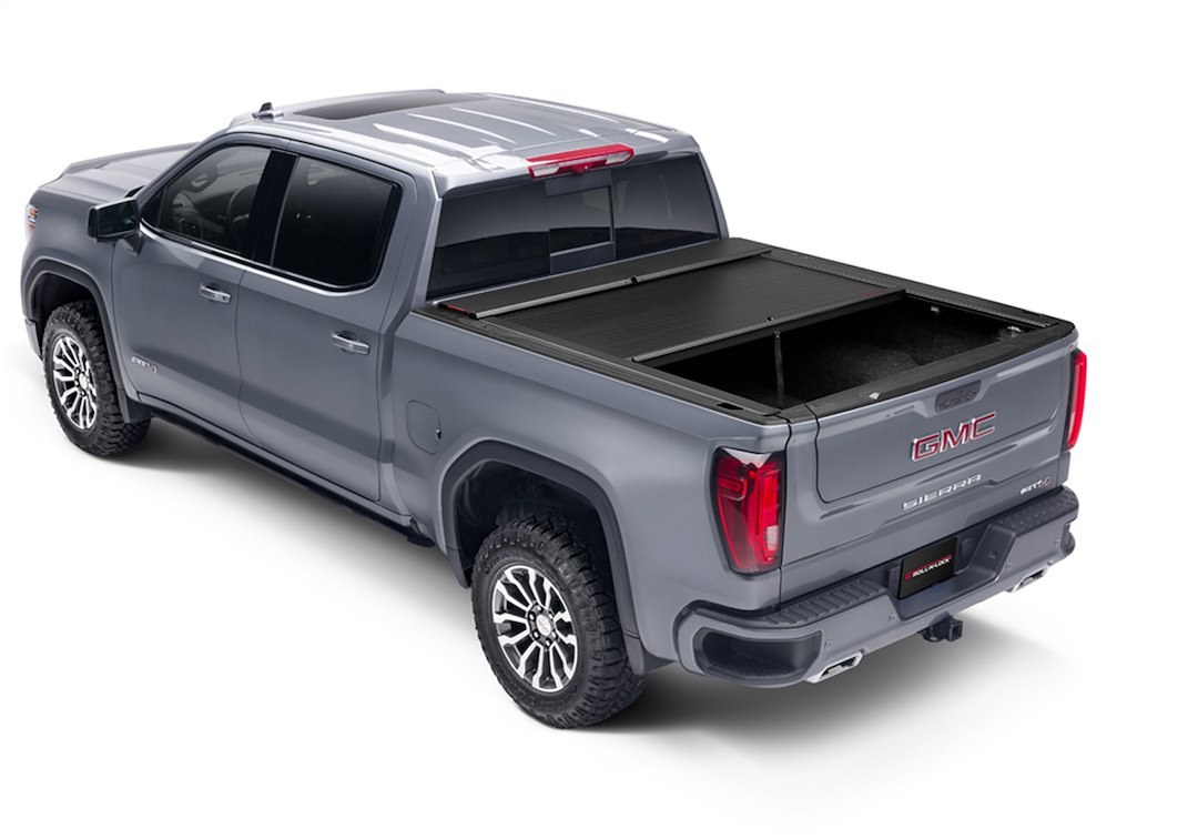 Roll N Lock Tonneau Cover, A-Series Xt ™, Manual Retractable, Low Profile, Black Powder Coated, Aluminum – 151A-XT