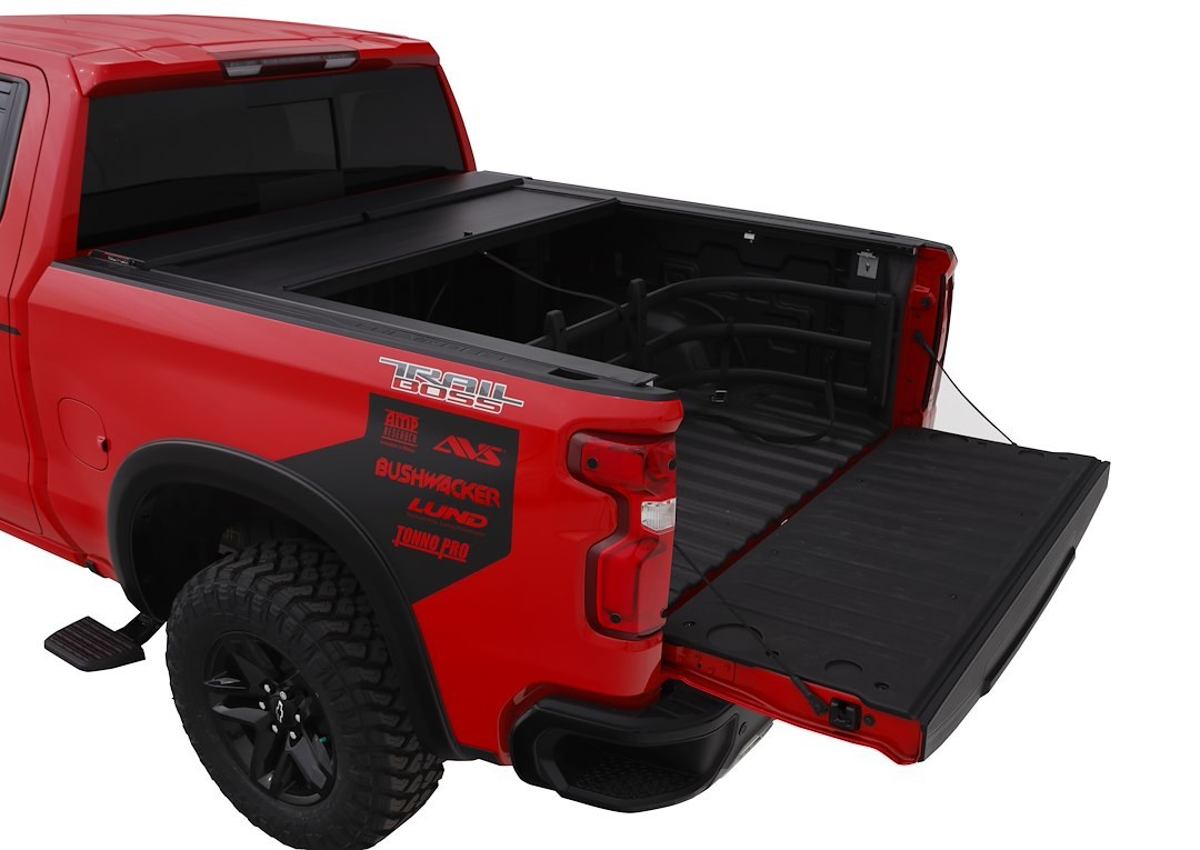 Roll N Lock Tonneau Cover, A-Series ™, Manual Retractable, Low Profile, Black Powder Coated, Aluminum, Lockable Using Tailgate Handle Lock – BT151A