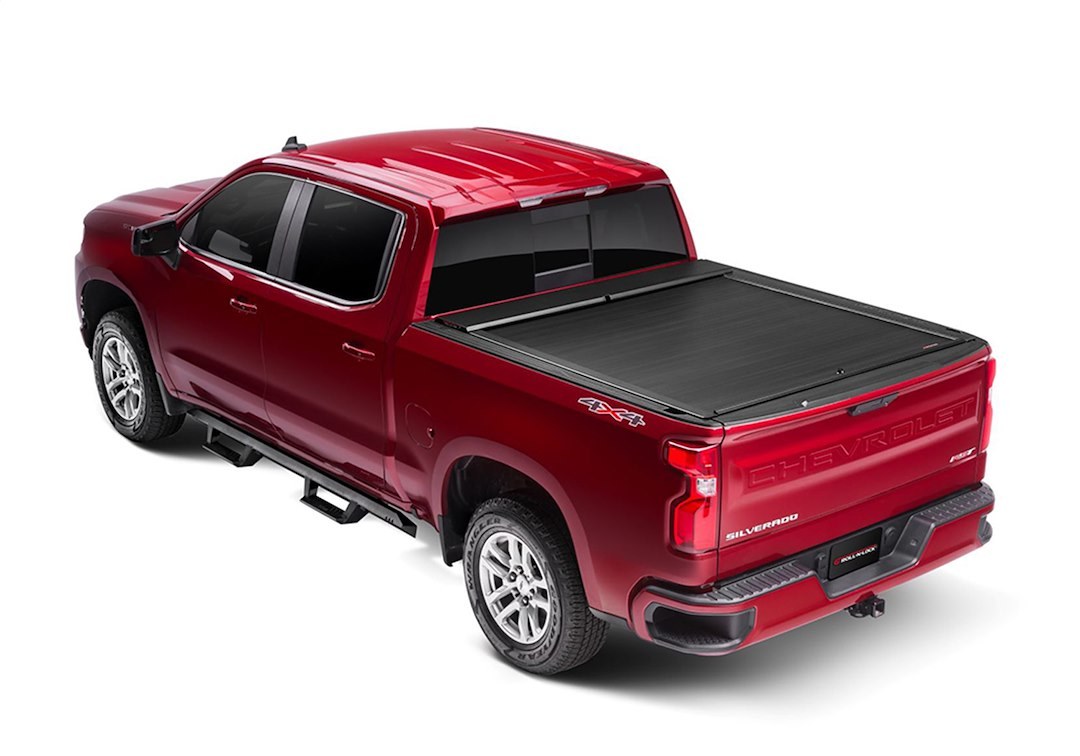 Roll N Lock Tonneau Cover, A-Series ™, Manual Retractable, Lockable, Black Powder Coated, Aluminum – BT221A