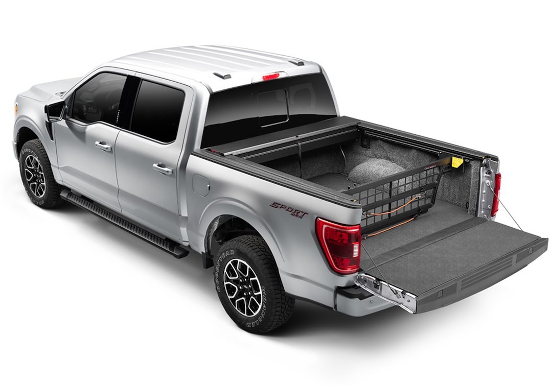 Roll N Lock Bed Cargo Divider, Cargo Manager ®, Works with Roll N Lock Retractable Tonneau Cover, Black, Aluminum, Flip-Up – CM122