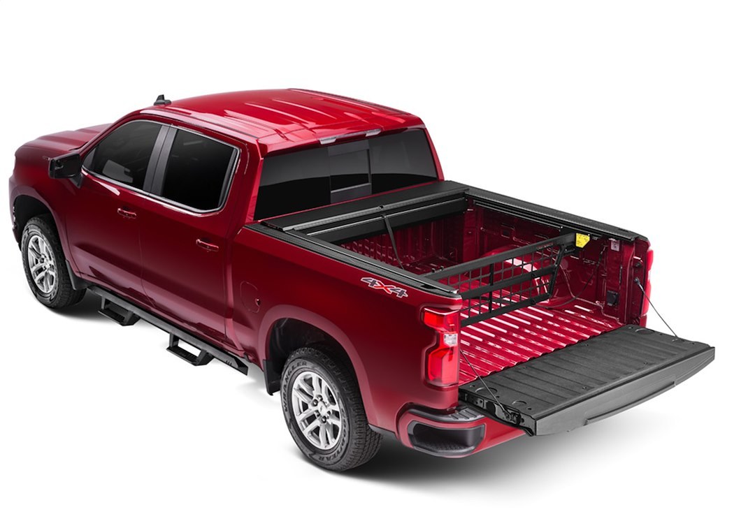 Roll N Lock Bed Cargo Divider, Cargo Manager ®, Works with Roll N Lock Retractable Tonneau Cover, Black, Aluminum, Flip-Up – CM225