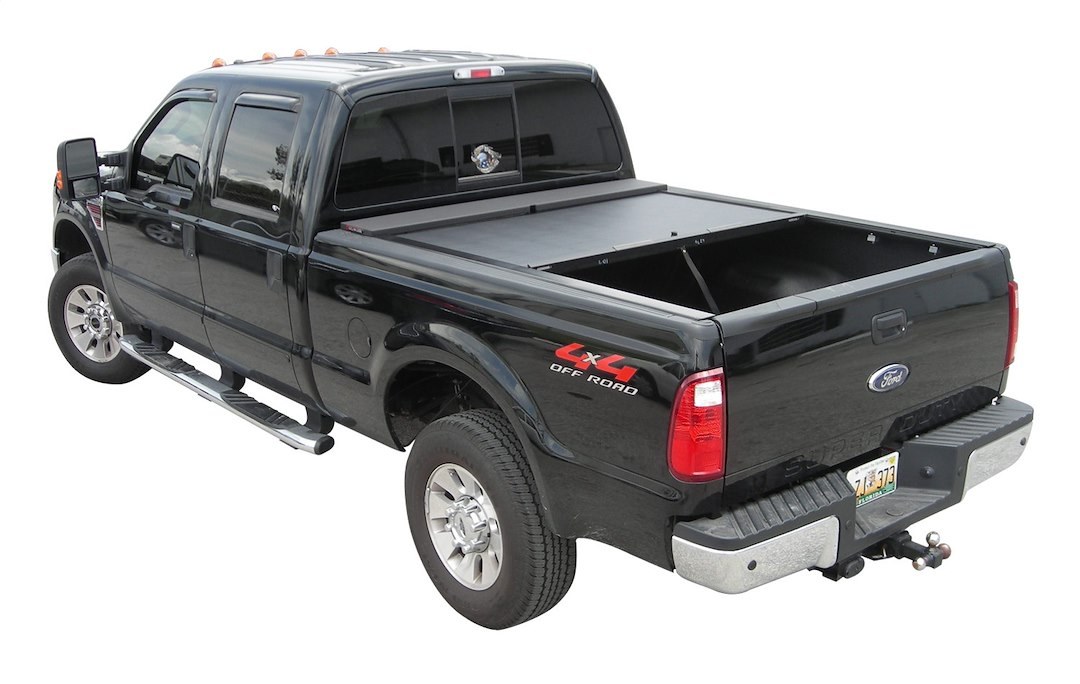 Roll N Lock Tonneau Cover, M-Series™, Manual Retractable, Lockable, Black, Vinyl – LG119M