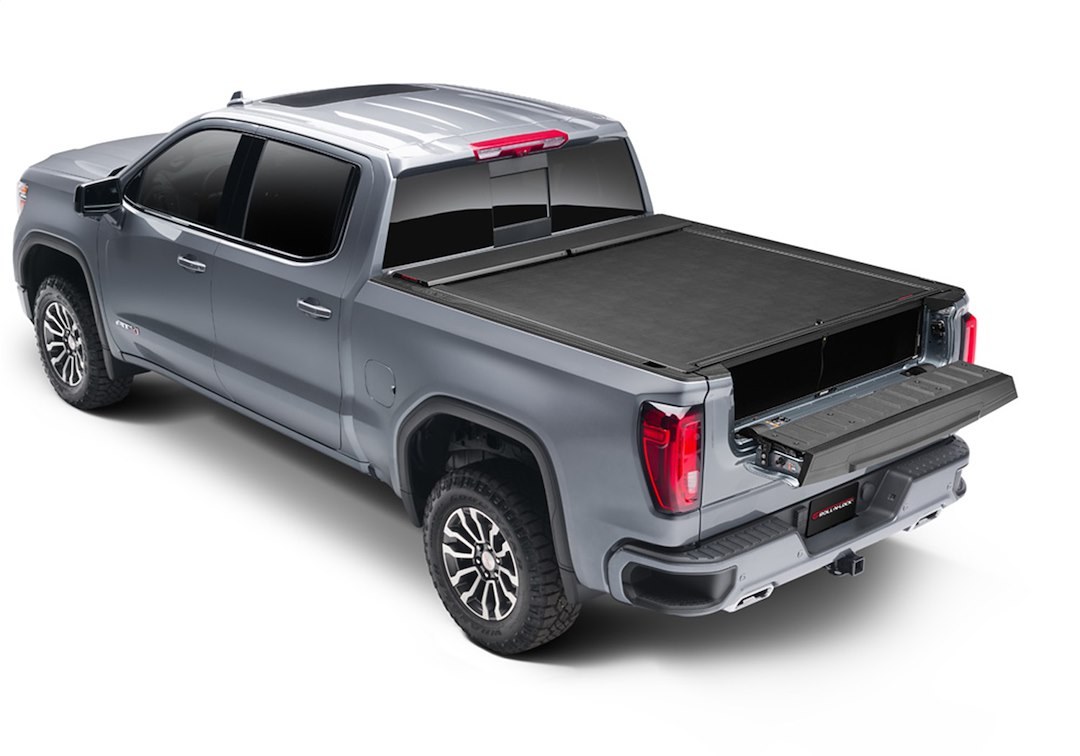 Roll N Lock Tonneau Cover, M-Series™, Manual Retractable, Lockable, Black, Vinyl – LG223M