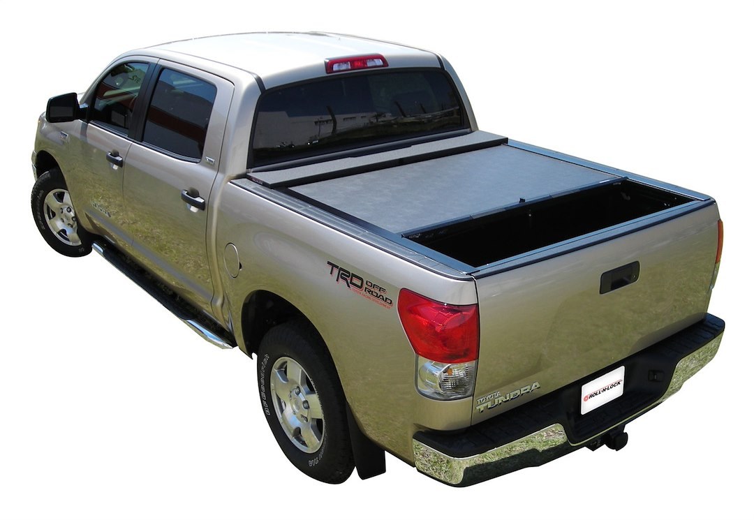 Roll N Lock Tonneau Cover, M-Series, Manual Retractable, Low Profile, Black, Vinyl Over Aluminum, Lockable Using Tailgate Handle Lock – LG576M