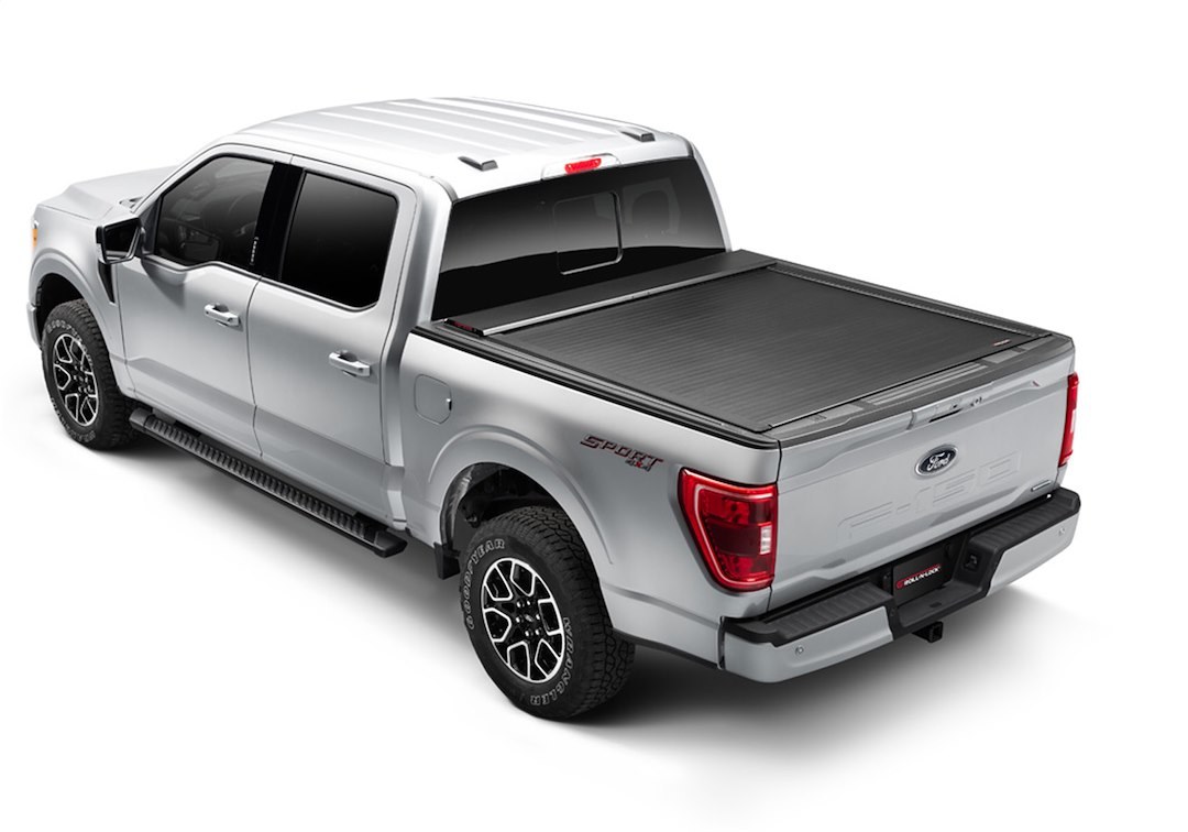 Roll N Lock Tonneau Cover, E-Series, Power Retractable, Lockable, Matte Black, Aluminum – RC131E