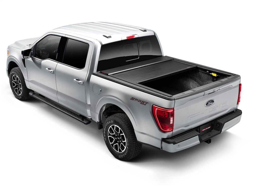 Roll N Lock Tonneau Cover, E-Series, Power Retractable, Lockable, Matte Black, Aluminum – RC131E