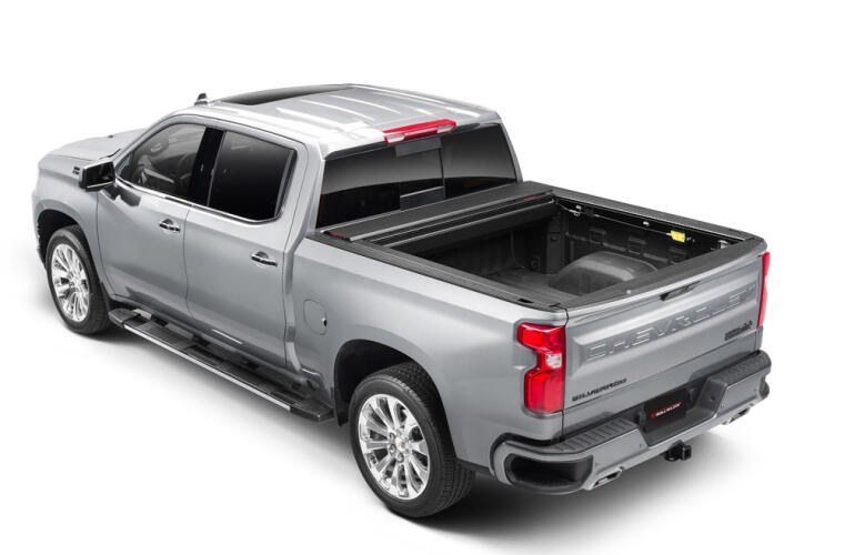 Roll N Lock Tonneau Cover, E-Series, Power Retractable, Low Profile, Lockable, Matte Black, Powder Coated, Aluminum – RC263E