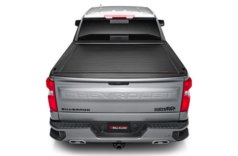 Roll N Lock Tonneau Cover, E-Series, Power Retractable, Low Profile, Lockable, Matte Black, Powder Coated, Aluminum – RC263E