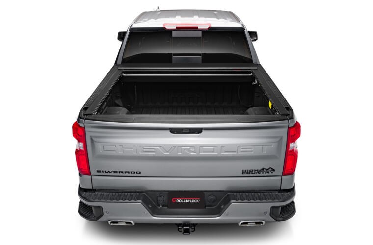 Roll N Lock Tonneau Cover, E-Series, Power Retractable, Low Profile, Lockable, Matte Black, Powder Coated, Aluminum – RC263E