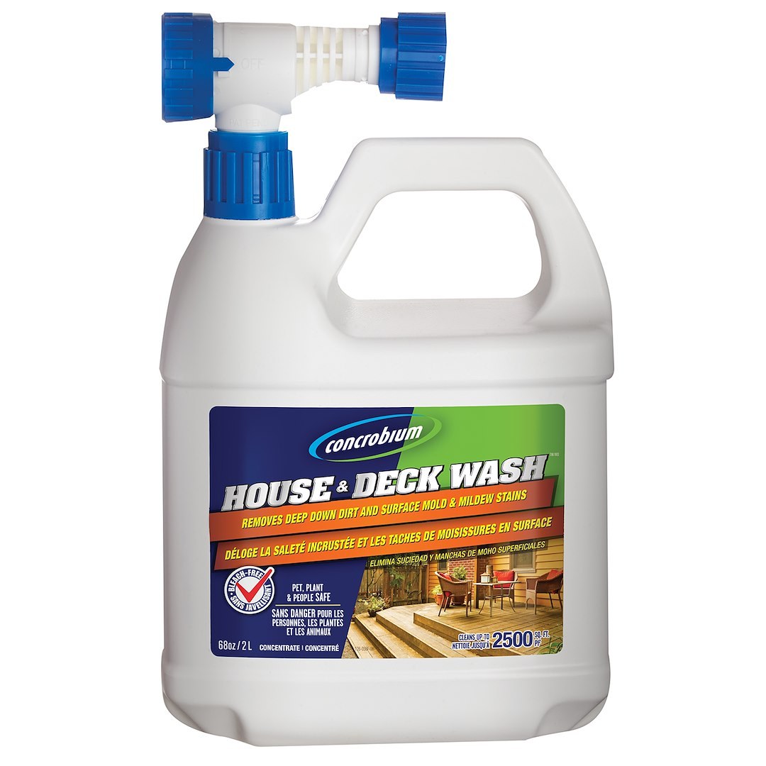Rust-Oleum Deck Cleaner, Use to Remove Dirt/ Grime/ Surface Mold and Mildew Stains from Exterior Surfaces, 68 Ounce – 126056