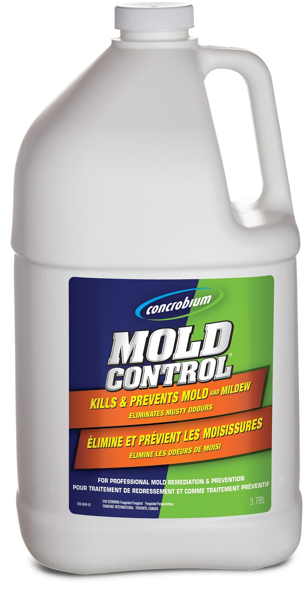 Rust-Oleum Mold Remover, Moldex ®, Use to Remove Dirt/ Grime/ Mildew/ Food Residue/ Organic Matter, 3.78 Liter Jug, Single – 20004