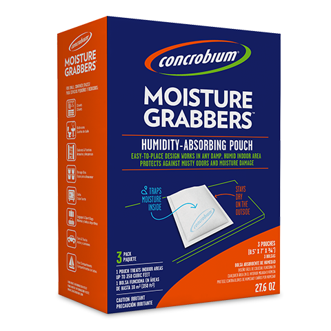 Rust-Oleum Dehumidifier, Moisture Grabbers, Granules IN Pouch, Pack of 3, 9.2 Ounce, Odorless – 7453276