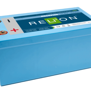 Relion Battery, Legacy Series, Group 8D, 24 Volt, 100 Ah Capacity, M8 Threaded Stud Top Terminals, Lithium Iron Phosphate – RB24V100