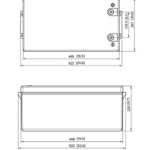 Relion Battery, Legacy Series, Group 8D, 24 Volt, 100 Ah Capacity, M8 Threaded Stud Top Terminals, Lithium Iron Phosphate – RB24V100