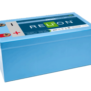 Relion Battery, Legacy Series, Group 31, 12 Volt, 300 Ah Capacity, M8 Threaded Stud Top Terminals, Lithium Iron Phosphate, 20.6 Inch Length – RB300