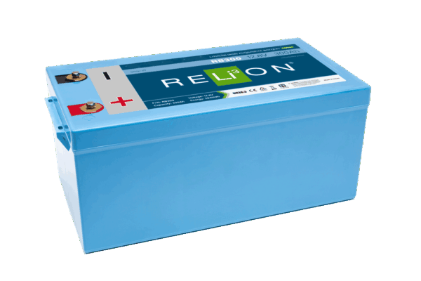 Relion Battery, Legacy Series, Group 31, 12 Volt, 300 Ah Capacity, M8 Threaded Stud Top Terminals, Lithium Iron Phosphate, 20.6 Inch Length – RB300
