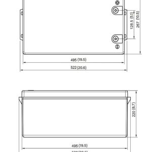 Relion Battery, Legacy Series, Group 31, 12 Volt, 300 Ah Capacity, M8 Threaded Stud Top Terminals, Lithium Iron Phosphate, 20.6 Inch Length – RB300