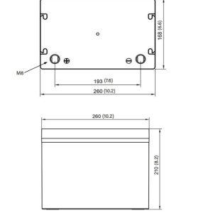 Relion Battery, Legacy Series, Group 24, 12 Volt, 60 Ah Capacity, M8 Threaded Stud Top Terminals, Lithium Iron Phosphate, 10.2 Inch Length – RB60