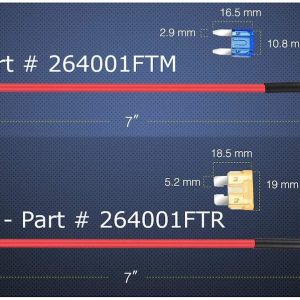 Recon Accessories Fuse Block Tap, Use with Vacant Energized Fuse Block Slot Without Splicing Into Vehicle Wiring – 264001FTR