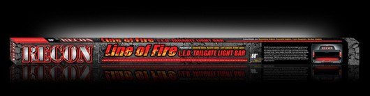 Recon Accessories Tailgate Light – LED, 60 Inch Length Light Strip, Clear Lens – 26411