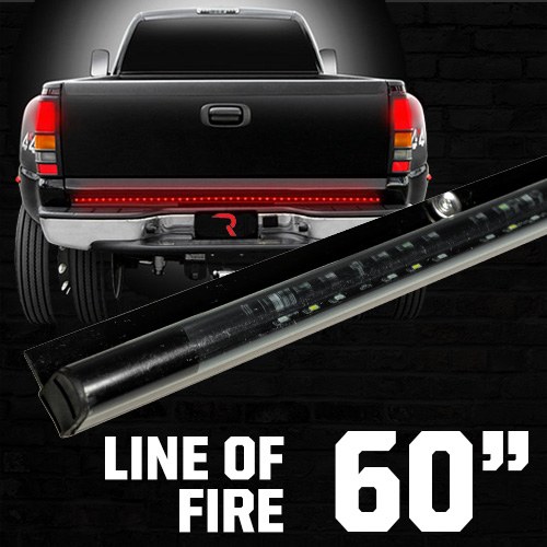 Recon Accessories Tailgate Light – LED, 60 Inch Length Light Strip, Clear Lens – 26411