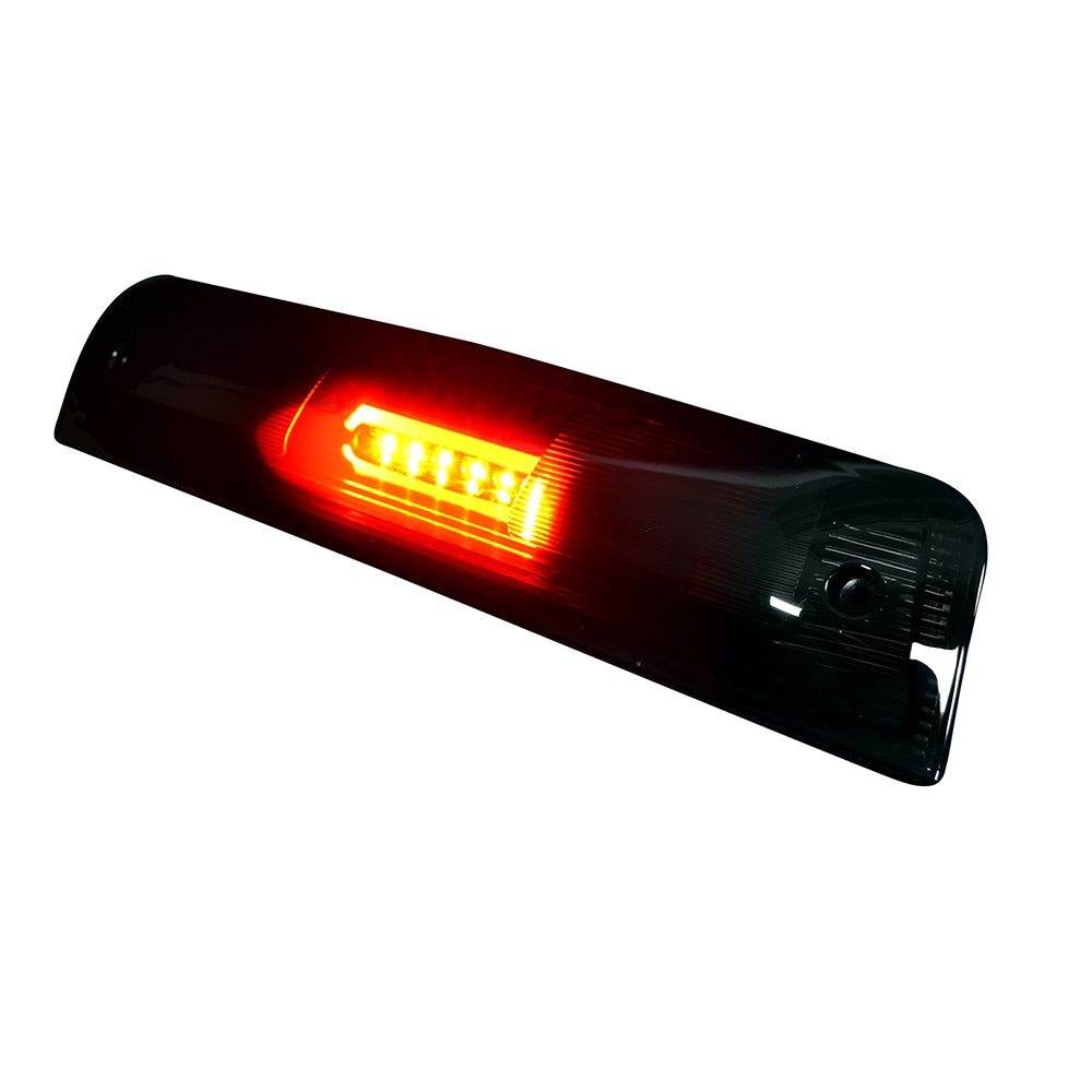 Recon Accessories Center High Mount Stop Light, Cree Xml LED, Smoke Lens, Red Brake Bulb/ White Cargo Light Bulb, With Cargo Light – 264112BKHP