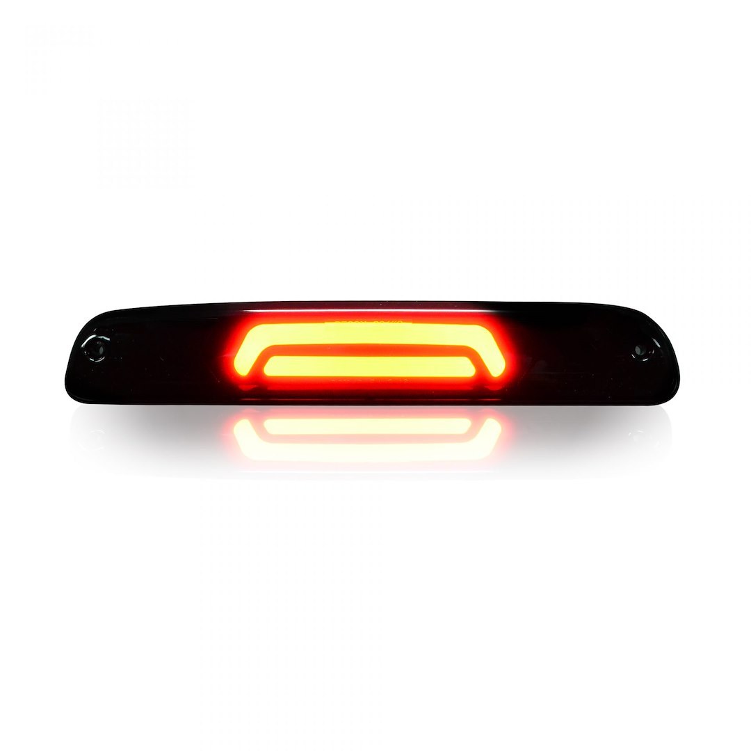 Recon Accessories Center High Mount Stop Light, Cree Xml LED, Smoke Lens, Red Brake Bulb/ White Cargo Light Bulb, With Cargo Light – 264116BKHP
