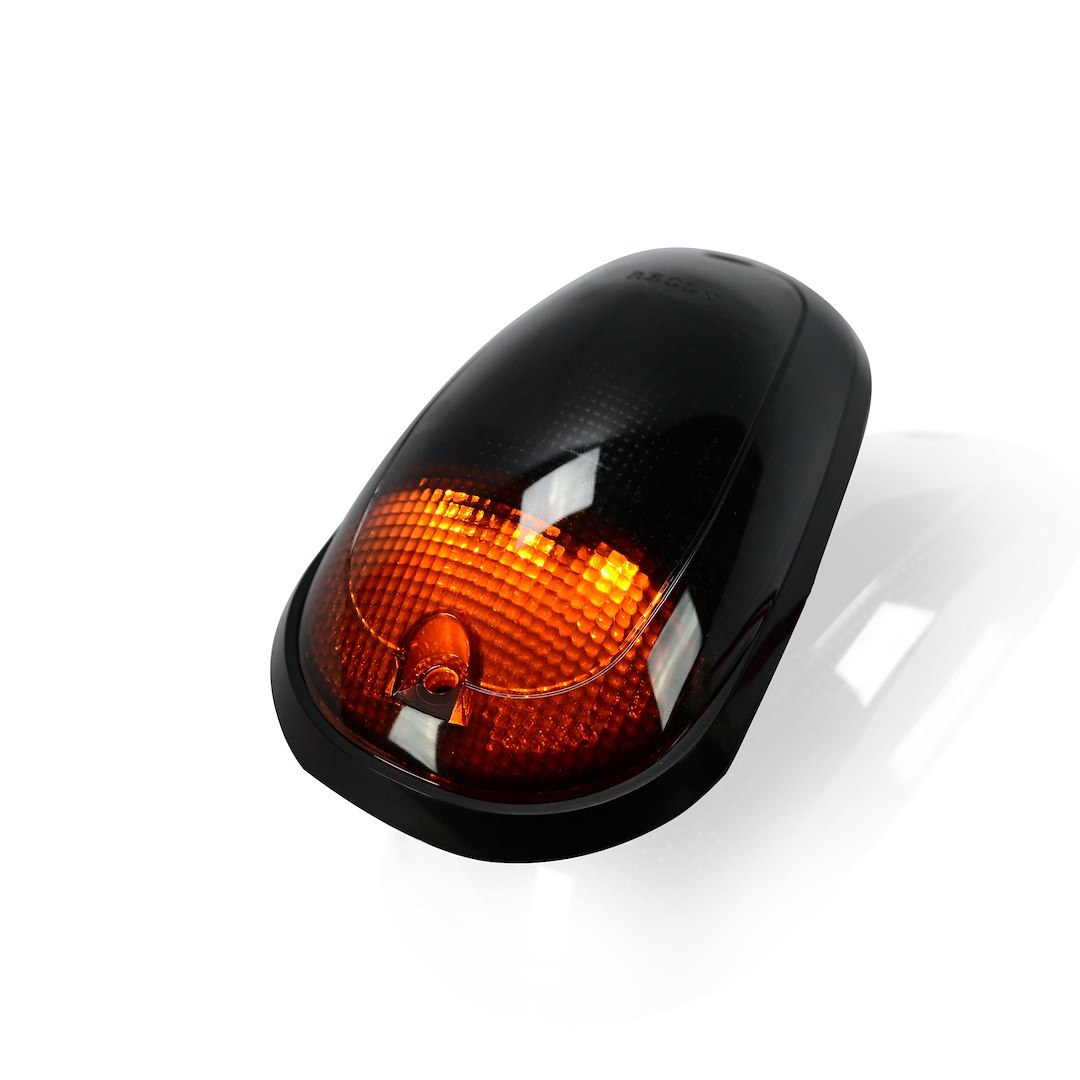 Recon Accessories Roof Marker Light – LED, Direct Fit Tear-Drop, Smoke Lens, LED Bulb, Amber, Set of 5, With Wiring Harness – 264146BK