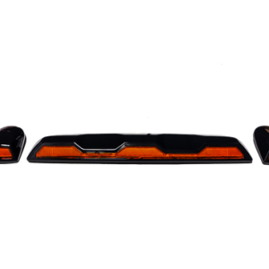 Recon Accessories Roof Marker Light, Direct Fit OEM Style, Amber Lens, LED Bulb, With 1 Center Bar and 2 Single Lights, With Wiring Kit – 264158AM