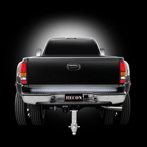 Recon Accessories Tailgate Light – LED, 60 Inch Length Light Strip, Clear Lens, Red Brake Light/ White Reverse Light, Clear Housing – 26416