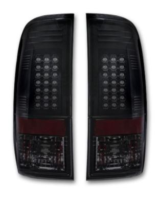 Recon Accessories Tail Light Assembly, LED, Smoke Lens, Black Housing, LED Brake Light/ Reverse Light Not Included, Red Bulb, Set of 2 – 264176BK