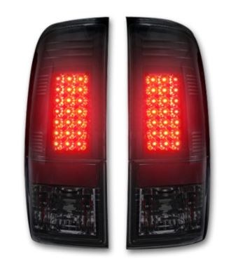 Recon Accessories Tail Light Assembly, LED, Smoke Lens, Black Housing, LED Brake Light/ Reverse Light Not Included, Red Bulb, Set of 2 – 264176BK