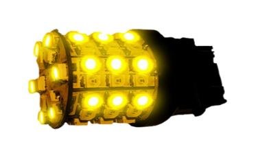 Recon Accessories Brake Light Bulb – LED, 3057/ 3157/ 3357/ 3457/ 4057/ 4157 LED, 30 White and 30 Amber LED, Single – 264207WA
