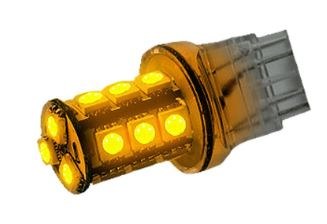 Recon Accessories Brake Light Bulb – LED, 3057/ 3157/ 3357/ 3457/ 4057/ 4157 360 Degree LED, Amber Bulb, 3 Watts, Single – 264220AM