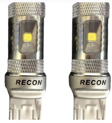 Recon Accessories Backup Light Bulb – LED, 7440 360 Degree LED, White Bulb, Set of 2 – 264228WH