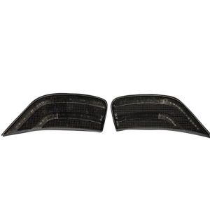 Recon Accessories Side Marker Light, Front Fender Mount, Smoke Lens, Black Trim, LED, Amber Bulb, Set of 2 – 264231BK