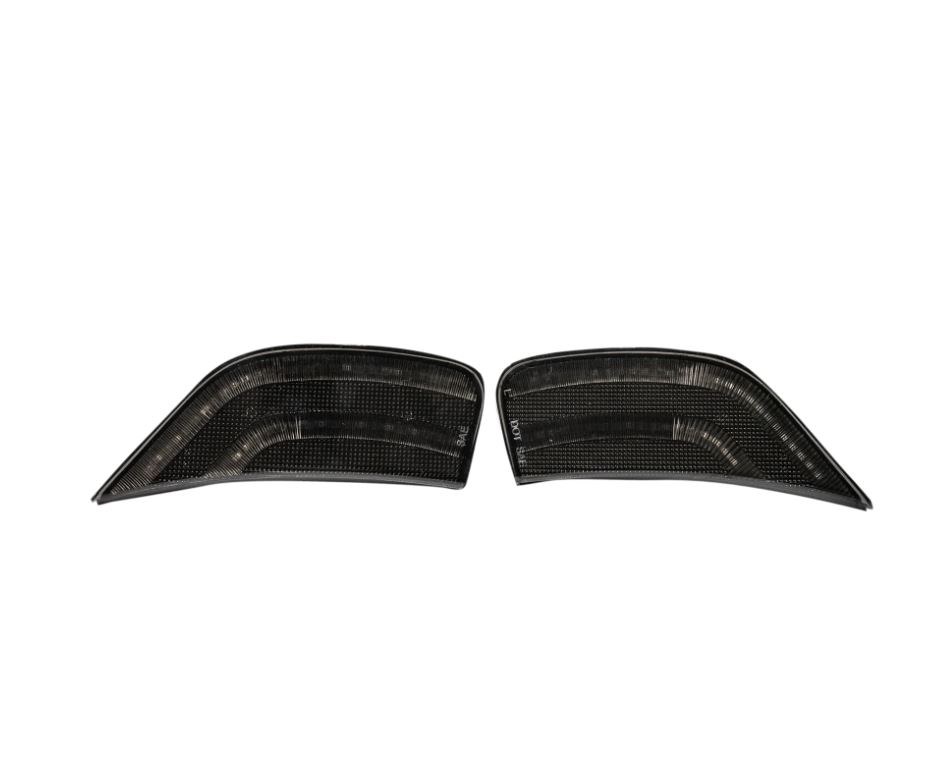 Recon Accessories Side Marker Light, Front Fender Mount, Smoke Lens, Black Trim, LED, Amber Bulb, Set of 2 – 264231BK
