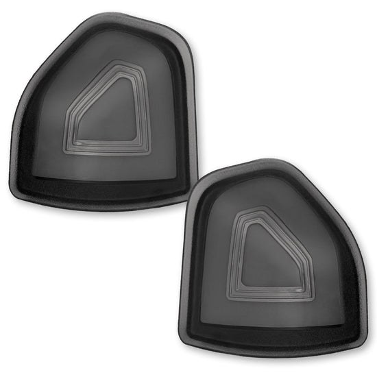 Recon Accessories Exterior Mirror Turn Signal Light, Smoke ABS Plastic Lens, Oled, Amber Bulb, Set of 2 – 264247BK