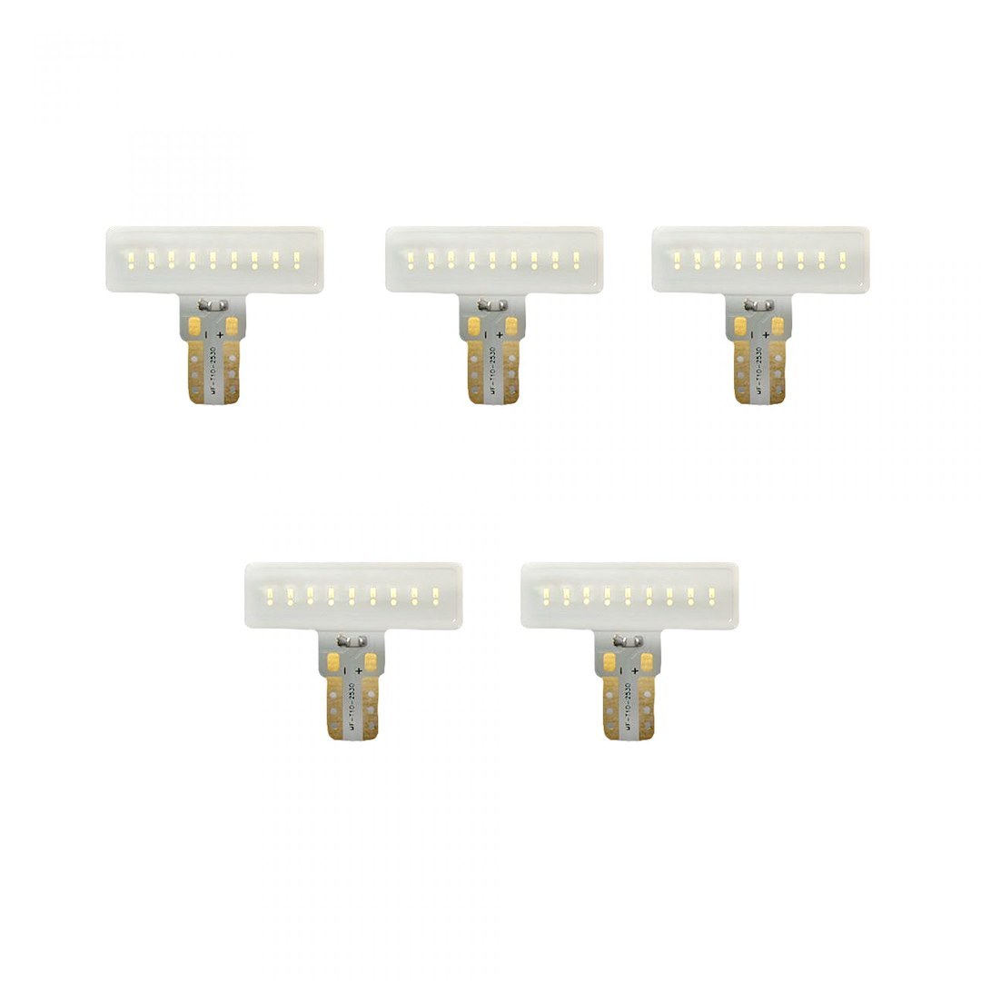 Recon Accessories Roof Marker Light Bulb – LED, 194/ 168 T-10 LED 3 Watt, Amber Bulb, Set of 5 – 264280AMX