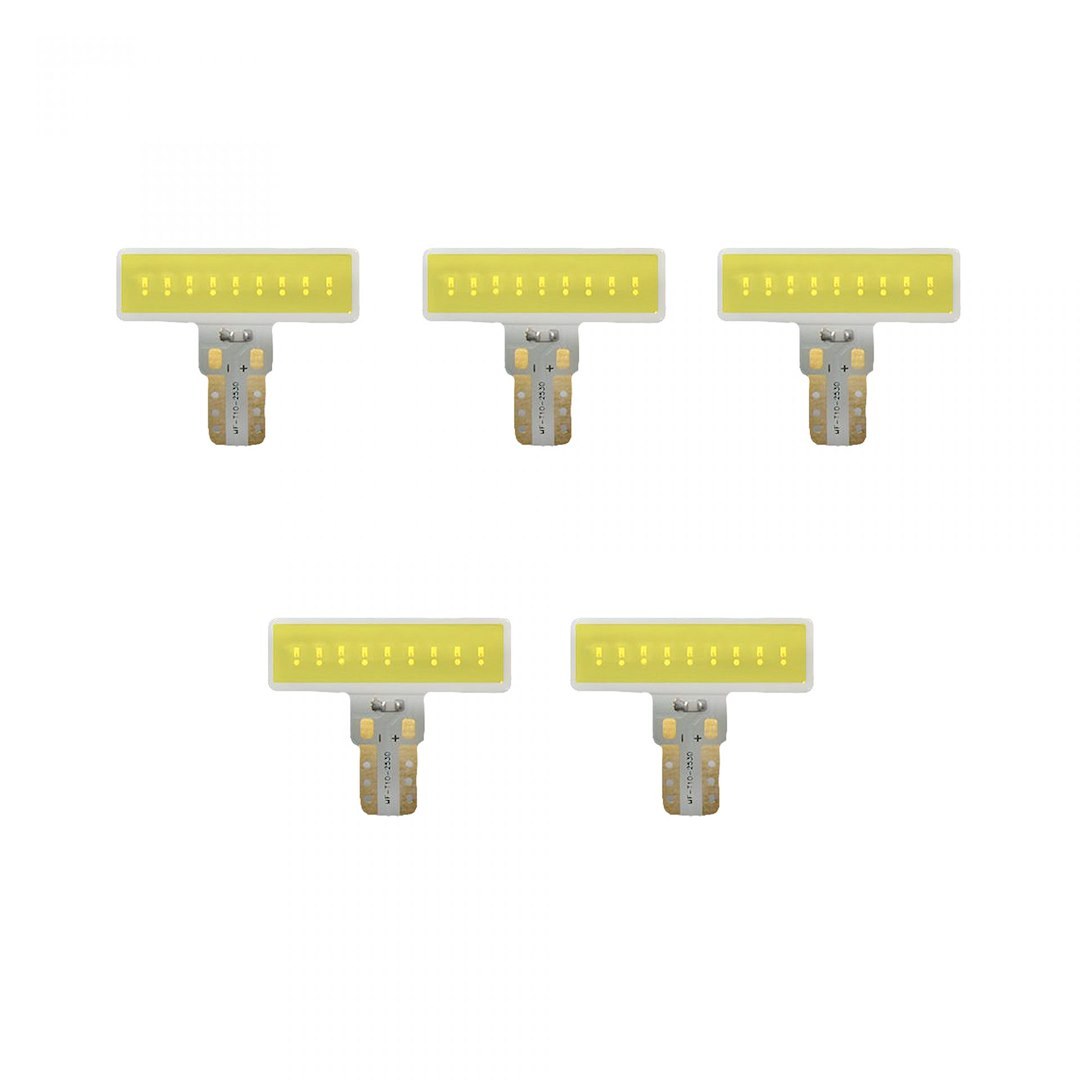 Recon Accessories Roof Marker Light Bulb – LED, 194/ 168 T-10 LED 3 Watt, White Bulb, Set of 5 – 264280WHX