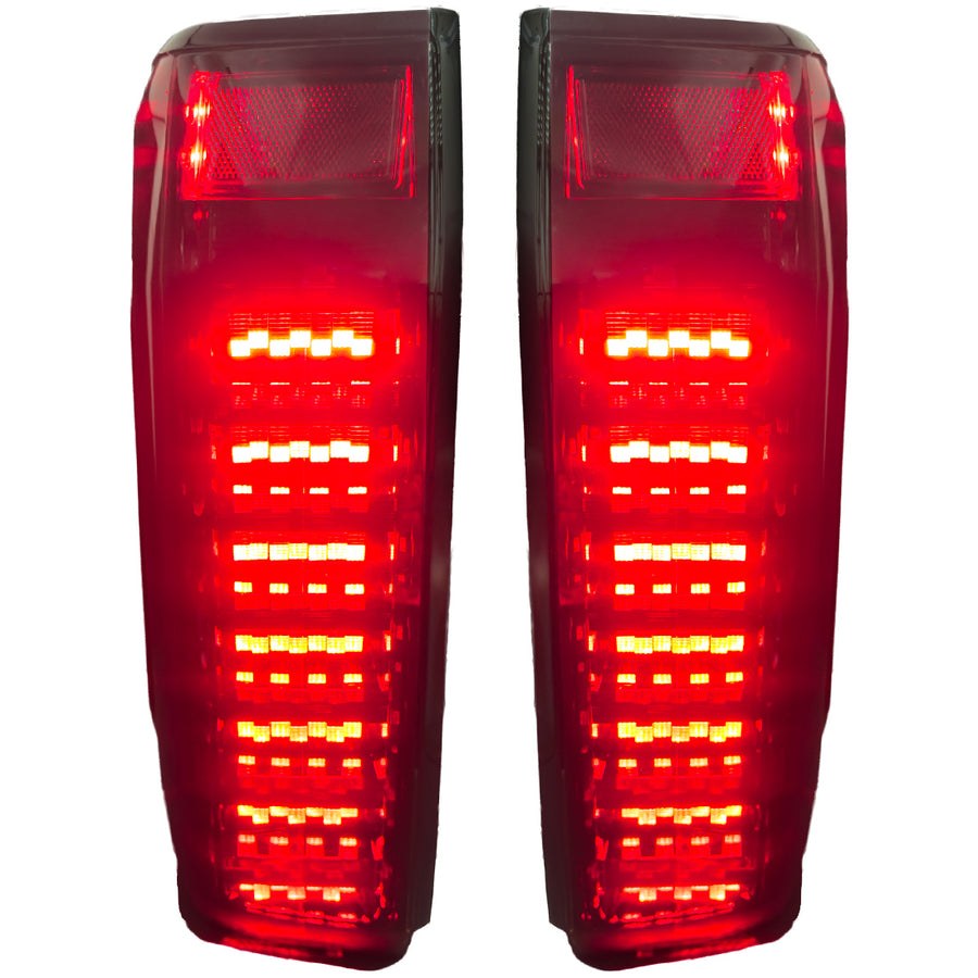 Recon Accessories Tail Light Assembly, Smoke Lens, Black Housing, LED with Startup Light Sequence – 264289BK